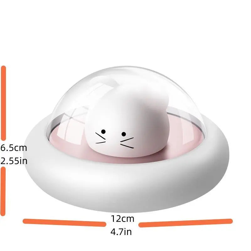 1pc LED Nursery UFO Night Light - Cute Silicone Baby Lamp