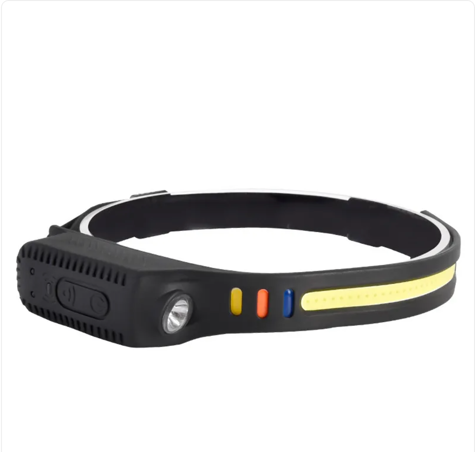 Rechargeable Dual-Light Silicone Sensor Headlamp