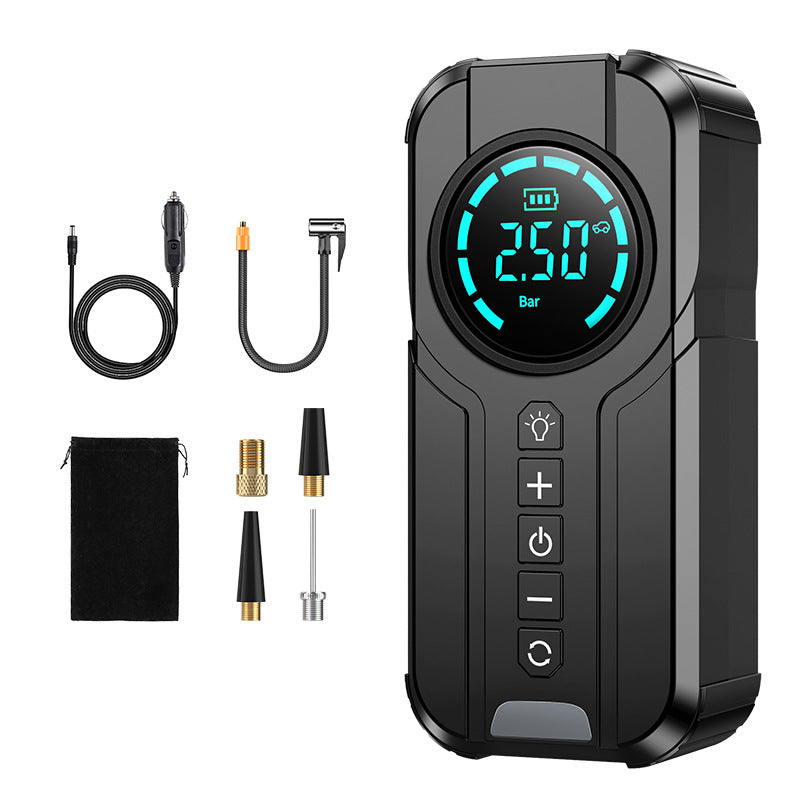 Portable Wireless 12V Car Air Pump with Digital Display