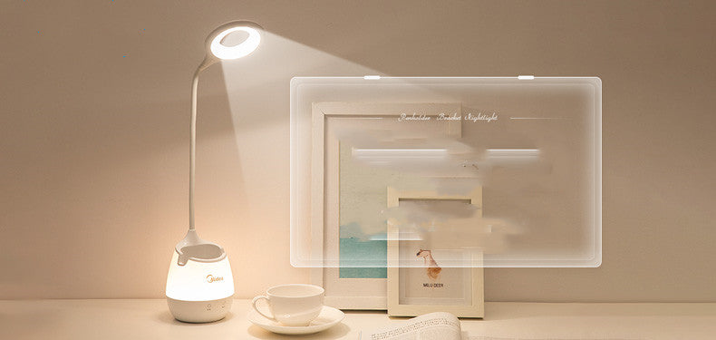 Rechargeable Eye-Caring Desk Lamp with Clip Design
