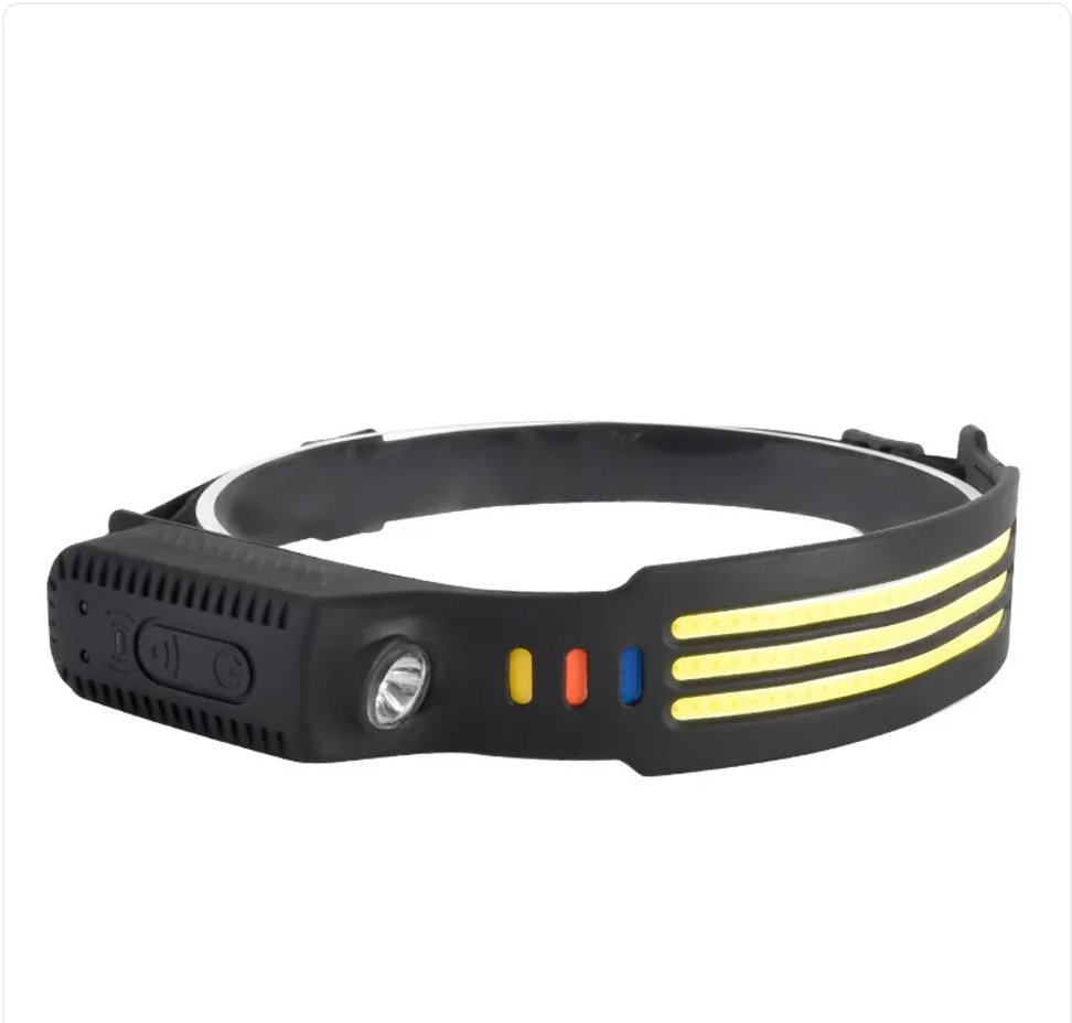 Rechargeable Dual-Light Silicone Sensor Headlamp