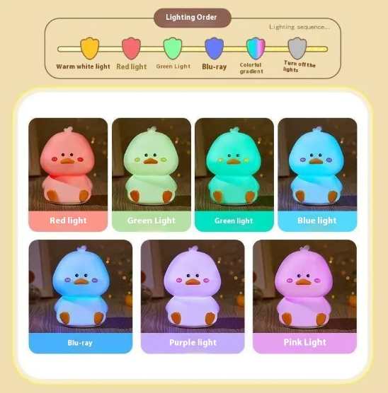 Cute Creative Duck Night Lamp