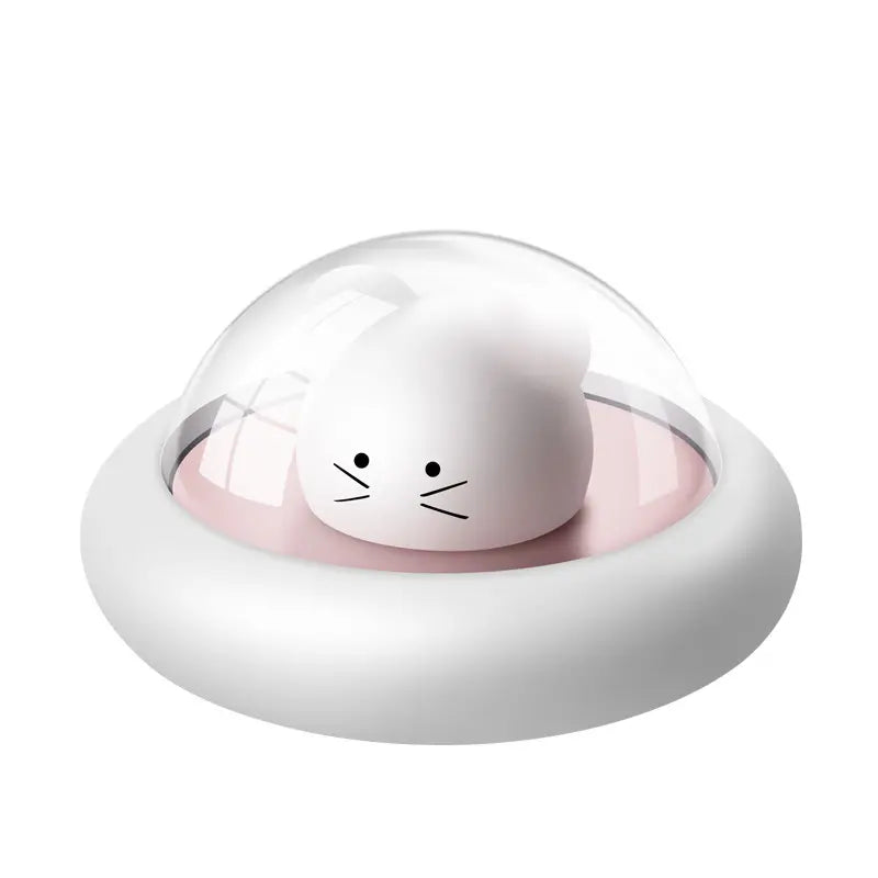 1pc LED Nursery UFO Night Light - Cute Silicone Baby Lamp